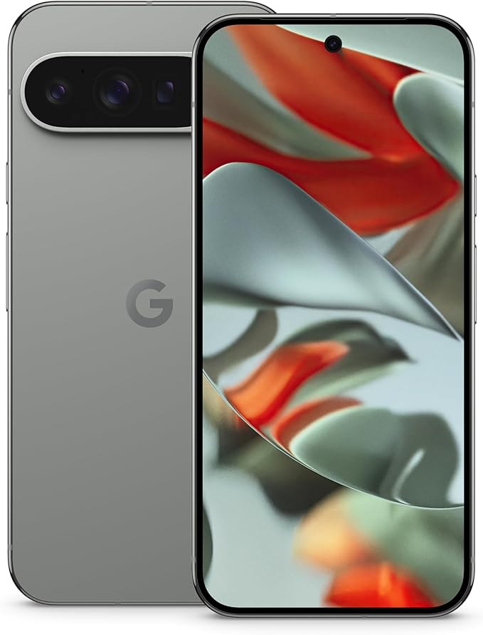 Google Pixel 9 Pro XL - Unlocked Android Smartphone with Gemini, Triple Rear Camera System, 24-Hour Battery, and 6.8" Super Actua Display - Hazel - 128 GB