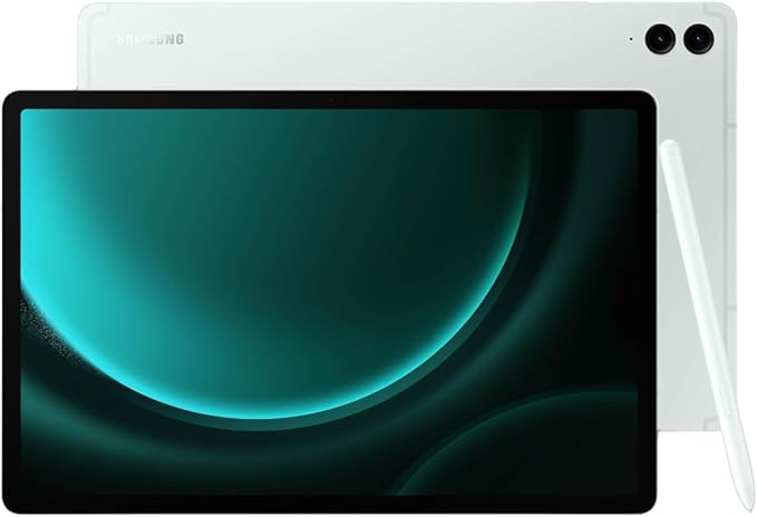 Samsung Galaxy Tab S9 FE+ 12.4” 128 GB Android Tablet, IP68 Water- and Dust-Resistant, Long Battery Life, Powerful Processor, S Pen, 8MP Camera, Lightweight Design, US Version, 2023, Mint