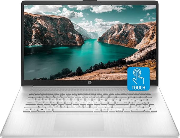 HP 17 Laptop, 17.3" HD+ Touchscreen, Intel Core i7-1255U Processor, 32GB RAM, 1TB SSD, Webcam, HDMI, Backlit Keyboard, Wi-Fi, Windows 11 Home, Silver