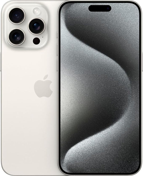 Apple iPhone (Renewed Premium) 15 Pro Max, 1TB, White Titanium - Unlocked